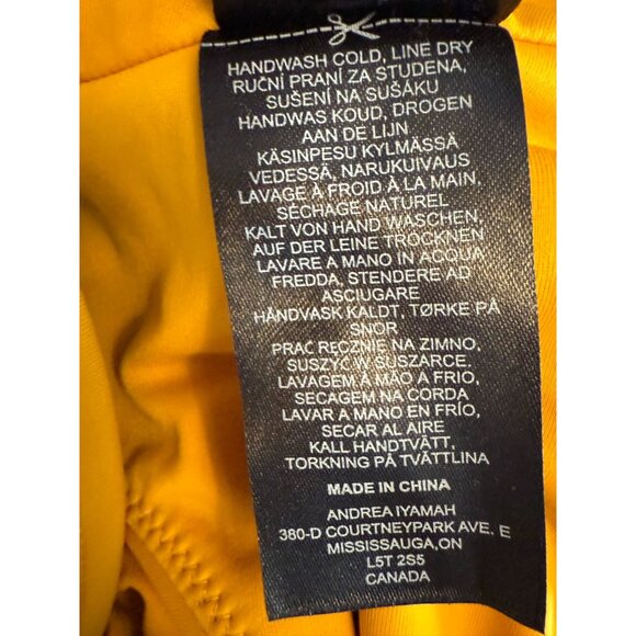 NWT Andrea Iyamah Tiaca One Piece Swimsuit In Marigold Yellow Cutout Size‎ S - Picture 11 of 12